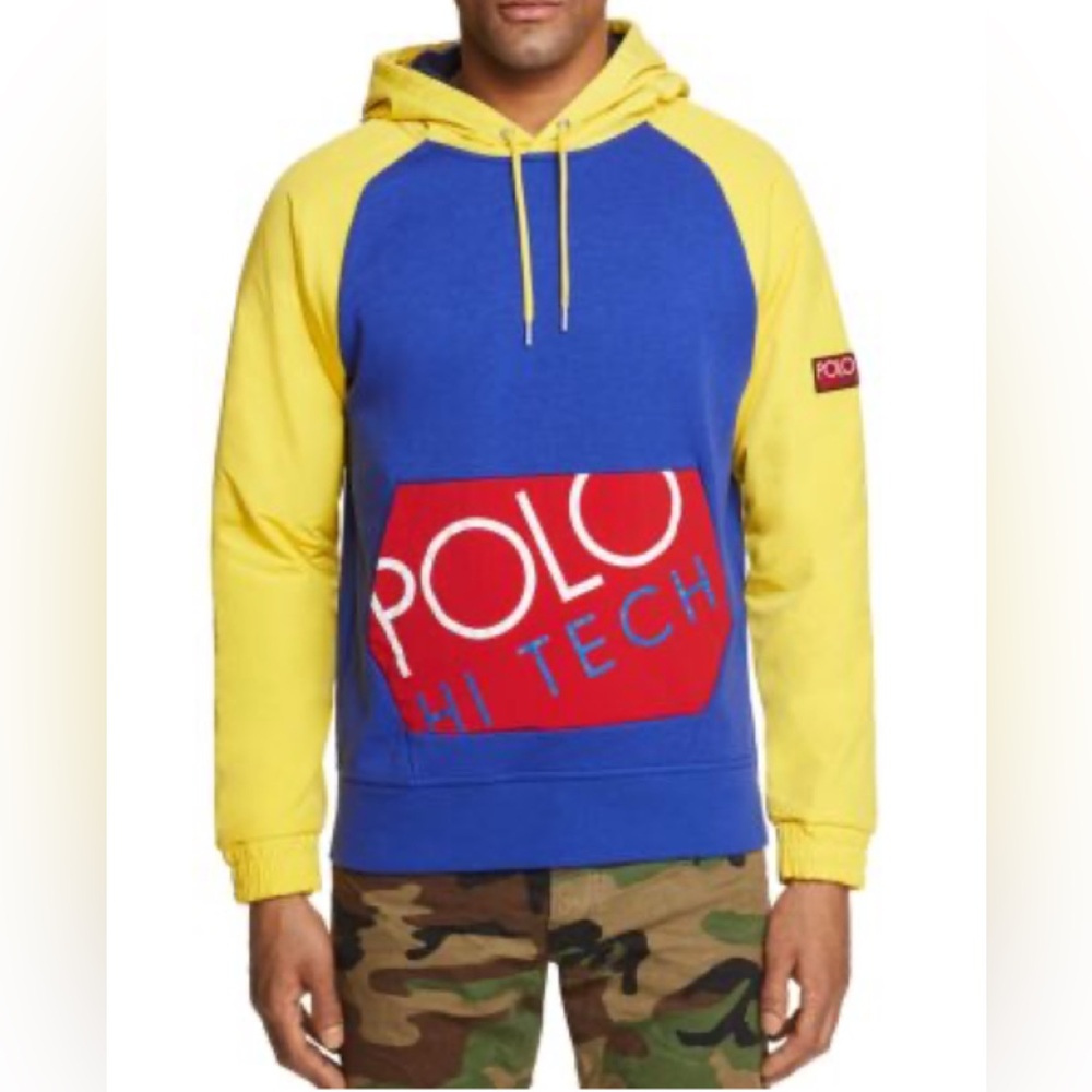 Polo by Ralph Lauren Blue and Yellow Hoodie